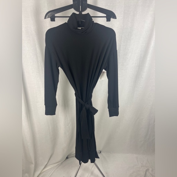 Caslon Tie Waist Long Sleeve Turtleneck Midi Dress size XS NWT - Picture 8 of 11